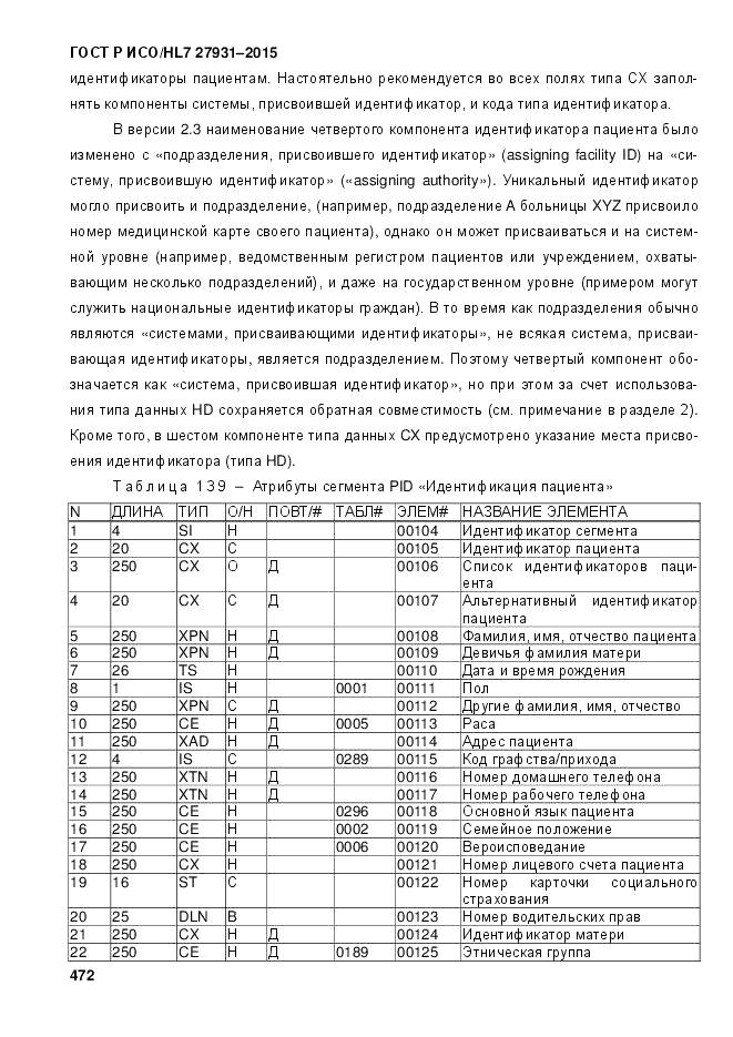 ГОСТ Р ИСО/HL 7 27931-2015, страница 479